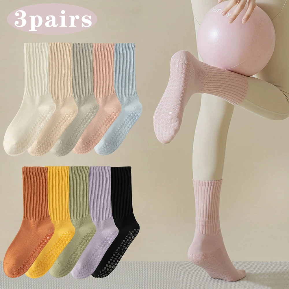 Medias Para Pilates Y Yoga - 3 Pasang Kaus Kaki Yoga Anti